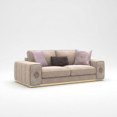 Sofá moderno de dos plazas para la sala de estar, mueble tapizado para el hogar.