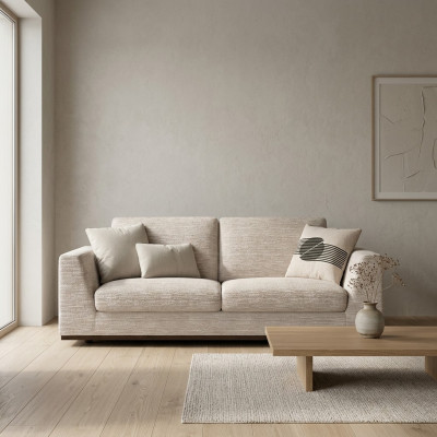 Muebles tapizados Sofá de dos plazas Diseño Sala de estar Mobiliario moderno Textil