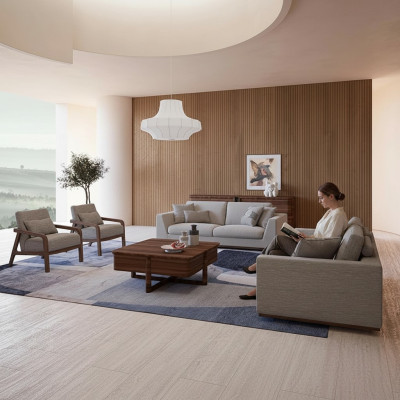Juego de sofá de diseño de 3 piezas, sofá de dos plazas, sofá, muebles tapizados, 2 sillones, sala de estar