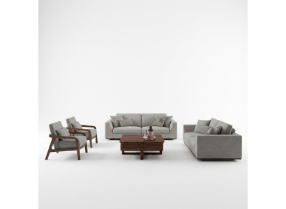 Juego de sofá de diseño de 3 piezas, sofá de dos plazas, sofá, muebles tapizados, 2 sillones, sala de estar