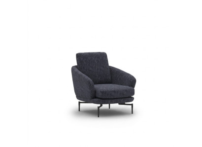 Sillón de lujo tapizado en tela, de diseño, para la sala de estar. Muebles tapizados.