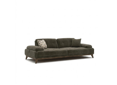Muebles tapizados de lujo Sofá de tres plazas Sofá Decoración del salón Tapizado de tela