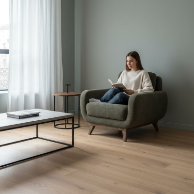 Sillón de salón de lujo tapizado en tela textil muebles.
