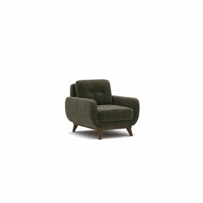 Sillón de salón de lujo tapizado en tela textil muebles.