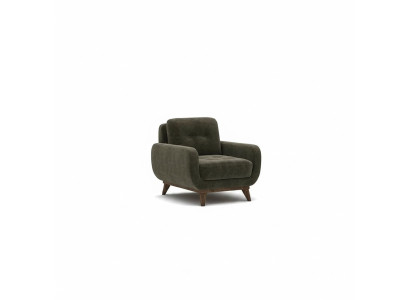 Sillón de salón de lujo tapizado en tela textil muebles.