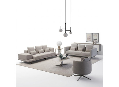 Sala de estar completa 2x sofá de tres plazas tapizado textil sillón nuevo mesa de centro.