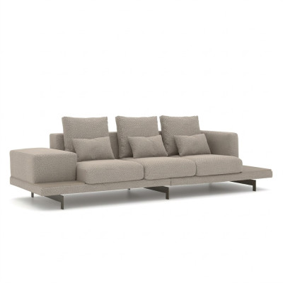 Sofá de sala de estar, sofá de tres asientos, muebles de tapicería de lujo, textil, mobiliario nuevo.