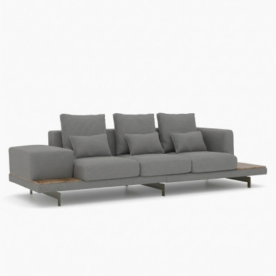 Sofá de sala de estar de tres plazas moderno diseño de lujo muebles tapizados nuevo