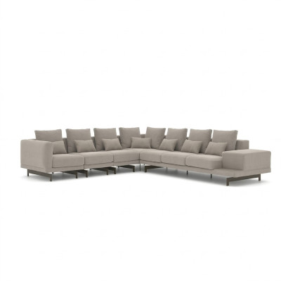 Sala de estar, muebles de lujo, sofá esquinero en forma de L, muebles tapizados, sofá, diván.