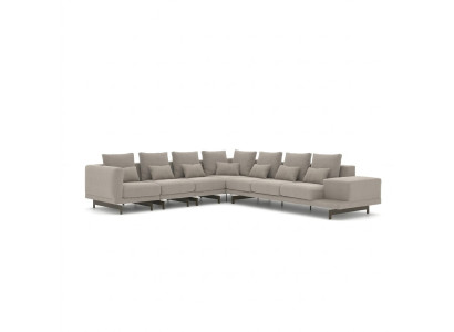 Sala de estar, muebles de lujo, sofá esquinero en forma de L, muebles tapizados, sofá, diván.