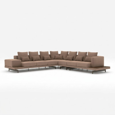 Sofá de esquina para sala de estar, conjunto de diseñador, forma en L, muebles de lujo, nuevos.