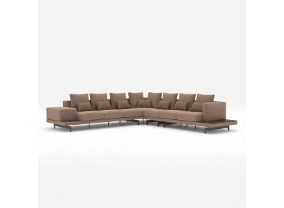 Sofá de esquina para sala de estar, conjunto de diseñador, forma en L, muebles de lujo, nuevos.