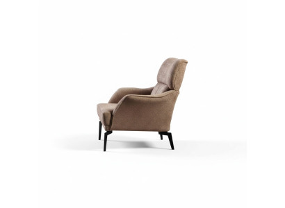 Exclusivo Beige 2x Sillón Sala de estar Sillón acolchado Lujo Asiento individual elegante