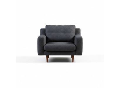 Sillón gris de una plaza de estilo moderno para el salón.