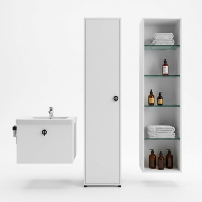Mueble de baño blanco color moderno de lujo rectangular armario de baño cuarto de baño