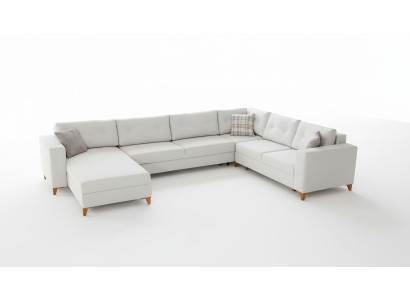 Elegante salón en forma de U Sofá Diseñador Sofá de esquina de lujo Sofás elegantes