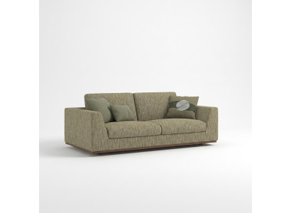 Sofá de dos plazas Moderno Verde Textil Tapicería Muebles de Sala de Estar Nuevo.