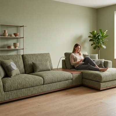 Lujo Sofá Couch Relax Forma L Sala de estar Muebles tapizados Conjunto Esquina Nuevo