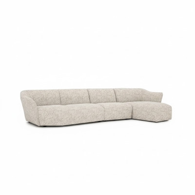 Sofá esquinero moderno en forma de L blanco Muebles tapizados Sala de estar Nuevo mobiliario