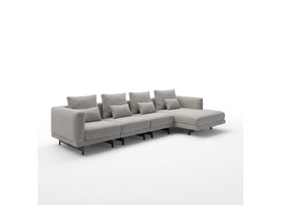 Conjunto de esquina de lujo completo Sofá en forma de L Sofá de diseñador Moderno amueblamiento