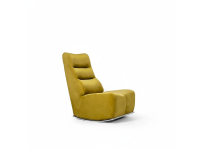 Sala de estar Amarillo Sillón Mueble Nuevo Decoración Diseñador Asiento Textil