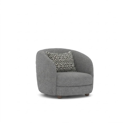 Gris sillón diseñador muebles tapizados sala de estar nuevo asiento mobiliario