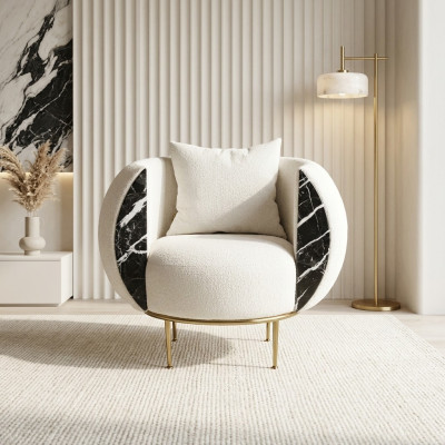 Diseño de sala de estar Sillón Lujo Sofá Nuevo Tapizado Moderno Textil Muebles tapizados nuevos