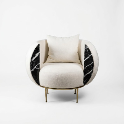 Diseño de sala de estar Sillón Lujo Sofá Nuevo Tapizado Moderno Textil Muebles tapizados nuevos