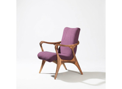 Diseño de muebles de asiento Púrpura Sillón Sofá Asiento Sala de estar Madera Moderno Tapizado Textil