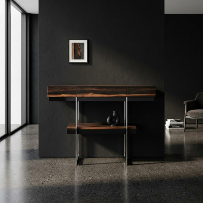 Mesa de consola de diseño en madera, aparador de salón, consola moderna nueva.