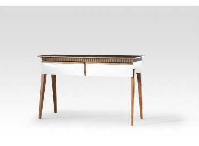 Sala de estar Marrón Mesa consola de madera moderna, mesa de consola de diseño de lujo.