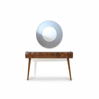Mesa de consola con espejo Juego de muebles de lujo para sala de estar moderna.
