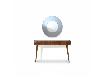Mesa de consola con espejo Juego de muebles de lujo para sala de estar moderna.
