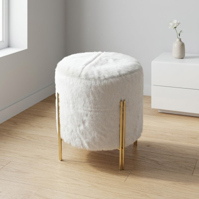 Muebles tapizados sala de estar modernos Taburete Decoración Textil Puf
