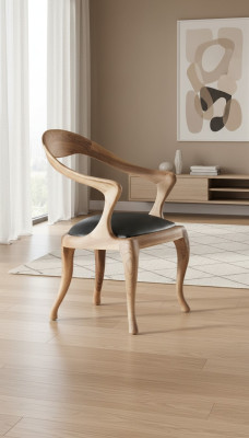 Silla de madera moderna para comedor, muebles de asiento, silla de diseñador, sillas de lujo.
