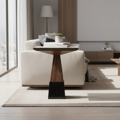 Mesa de café de sala de estar mesa auxiliar diseño de muebles de madera nuevo.
