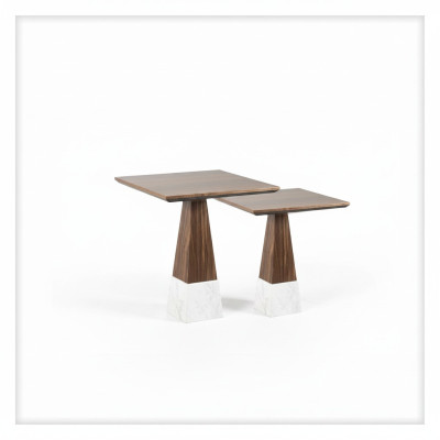 2x Mesa auxiliar Juego completo de mesas de sala de estar Diseño mesa de café Nueva