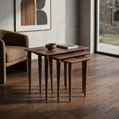 Braun, mesa auxiliar, diseño moderno, mobiliario, lujo, mesa de café, sala de estar.
