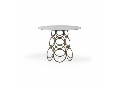 Mesa de comedor redonda Mesa de cocina Mesa de comedor Mesa redonda 100cm Industrial Blanco