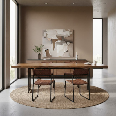 Diseño mesa comedor muebles madera mesa lujo mobiliario nuevo