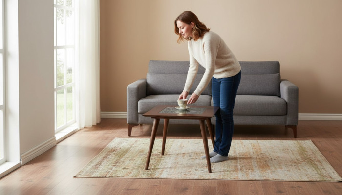 Mesa de centro de madera diseño salón moderno muebles de lujo mesa auxiliar.