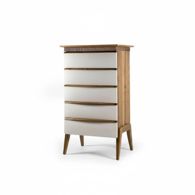 Cómoda de dormitorio de madera marrón muebles de madera nueva armario cómoda.
