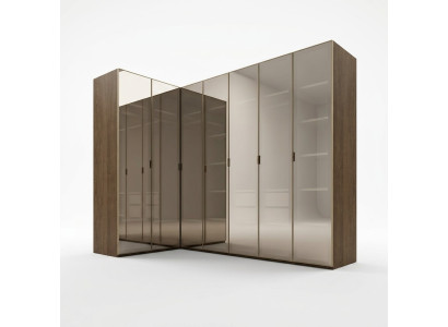 Dormitorio Nuevo Armario de Esquina Diseñador Lujo Muebles.
