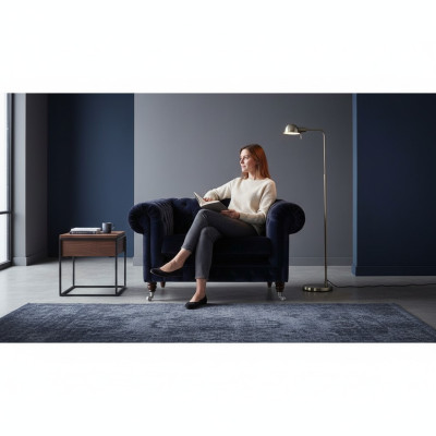 Sillón de sala tapizado asiento lujo textil Chesterfield nuevo mobiliario