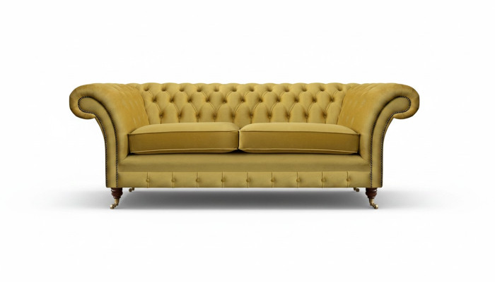 Sofá de dos plazas Chesterfield para sala de estar, moderno, muebles tapizados.