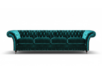 Sofá de cuatro plazas Chesterfield para sala de estar de Neu Design.