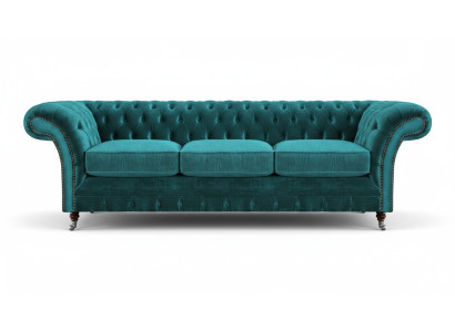Sofá Chesterfield de tres plazas, sofá tapizado, muebles de salón, nuevos muebles