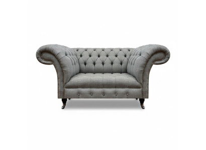Sofá de dos plazas para sala de estar, sofá tipo Chesterfield de lujo, asiento, mueble tapizado, textil.
