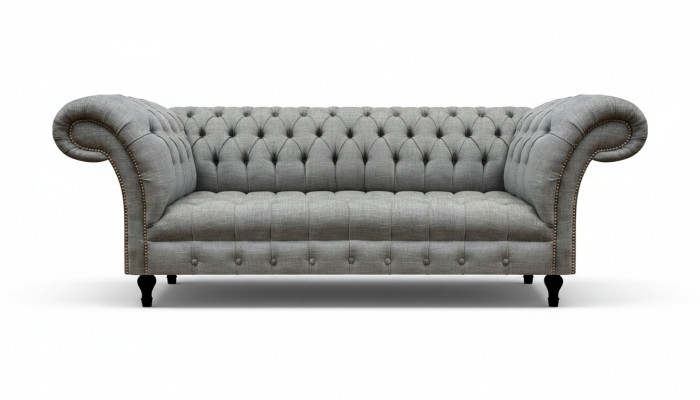 Salón sofá de tres plazas muebles tapizados Chesterfield sofá textil nuevo.