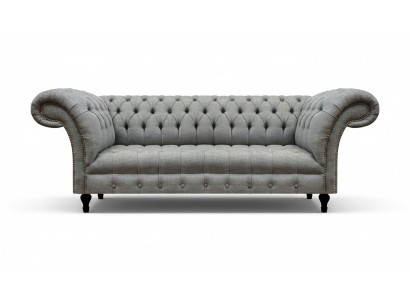Salón sofá de tres plazas muebles tapizados Chesterfield sofá textil nuevo.